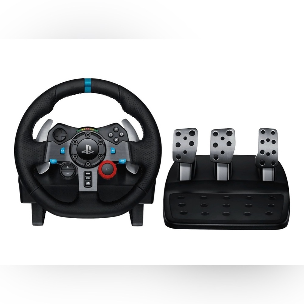 Logitech - G29 Driving Force Racing Wheel and Floor Pedals for PS5, PS4, PC.